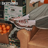 斯凯奇（Skechers）奶茶熊女鞋厚底老爹鞋百搭熊猫鞋运动鞋