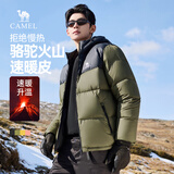 骆驼火山羽绒服1.0男士鸭绒加厚防寒面包服冬季外套M13CR07089H