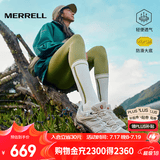 迈乐（Merrell）官方店男女款户外登山徒步鞋减震MOAB 3迈越者轻量防滑耐磨透气 J035894白灰米（女） 36