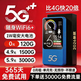 飞瑧【5.9元3000G】5G千兆随身wifi充电宝无限制高速流量免预存2026款三网全国通用便携车载上网卡宽带 5G充电宝款【巅峰+版】终身质保+赠免费流量 首年免费试用-全国联保