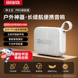 aiwa爱华AH-17 pro蓝牙音箱【支持插U盘TF卡】手提便携音响广场舞播放器家用桌面户外骑行徒步搭档白