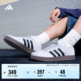 adidas「T头鞋」VL COURT复古休闲板鞋德训鞋男女阿迪达斯轻运动 浅灰/黑色/金属银   38