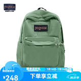 JANSPORT杰斯伯书包轻便双肩包男女旅行包简约背包电脑包学生校园 4QUE96D橄榄绿-侧袋+隔层