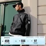 adidas宽松日常舒适运动夹克外套男女春季新款阿迪达斯官方三叶草   黑色（推荐选大一码)   XS