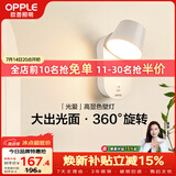 欧普照明光爱壁灯白高显色卧室床头过道走廊楼梯户外温馨墙灯柔和大发光面