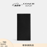 蔻驰（COACH）奥莱男士胸袋钱包手拿包证件包卡包 黑色
