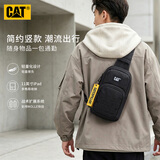 卡特（CAT）胸包运动斜挎包户外MOLLE扩展副包单肩小包11英寸iPad黑色 84932