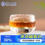 苏氏陶瓷水晶玻璃主人杯绿松石磨切杯品茗杯个人专用茶杯