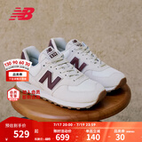 NEW BALANCE NB574官方休闲鞋女鞋复古舒适夏季透气网面礼物轻便百搭运动鞋 米白色 WL574RCF 37.5 (脚长24cm)尺码详询客服