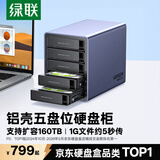 绿联 硬盘柜硬盘盒多盘位硬盘笼（无RAID阵列 带温控风扇）适用Macmini/2.5/3.5SATA串口机械固态硬盘