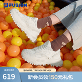 FILA FUSION斐乐女鞋BIANCO老爹鞋季硬糖鞋休闲鞋厚底运动鞋女 棉花糖/银-MM 40