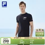 FILA 斐乐官方男子短袖T恤夏季基础简约圆领运动针织短袖衫