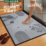 丰亮浴室地垫吸水脚垫卫生间门口防滑垫卫浴地毯厕所专用速干垫可定制