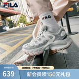 斐乐（FILA）【杨幂同款】女鞋老爹鞋运动鞋蘑菇鞋休闲鞋 雾珠灰/白中白-FB 36