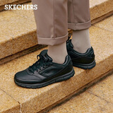 斯凯奇（Skechers）七夕情人节礼物商务鞋男鞋厚底通勤板鞋休闲鞋软底工作鞋77156