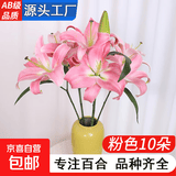 AB级优质香水百合鲜花水培插花家庭生活水养鲜切玫瑰云南产地直发 高品质【AB级粉色】香水百合10朵+保鲜剂+大花苞