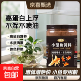 小型鱼饲料小鱼食鱼食小颗粒微粒专用斗鱼热带观赏鱼凤尾孔雀鱼粮 0.6mm上浮高蛋白不浑水丨适合5-8厘米鱼体 250ml/瓶【1瓶高蛋白鱼粮+喂食勺】 上浮颗粒丨不浑水丨不喷油丨增体丨増艳