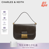 CHARLES&KEITH复古锁扣豆腐包单肩斜挎包包女包生日七夕礼物送女友CK2-80781400 Dark Moss深苔绿色CK2-80782444 S/M