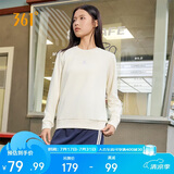 361°卫衣女士春夏季运动休闲舒适宽松圆领长袖套头上衣662334801D-1