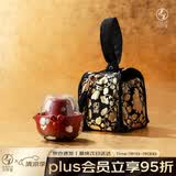 万仟堂旅行茶具 陕历博联名陶瓷便携式茶具整套伴手礼盒大唐风华 漆红釉