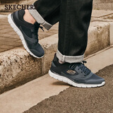 斯凯奇（Skechers）运动鞋男士夏季网面透气休闲鞋户外软底轻便跑步鞋232398