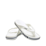 卡骆驰（CROCS）贝雅卡骆班人字拖鞋|205393 白/深蓝-126 39(240mm) 