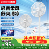 长虹（CHANGHONG）电风扇家用落地扇定时遥控风扇办公大风量立式节能摇头电扇卧室轻音柔风七叶扇FS-LD301