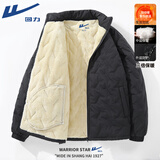 回力（Warrior）三防科技棉服男士冬季防寒保暖加绒加厚棉衣外套男款百搭宽松夹克