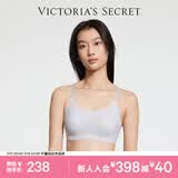 维多利亚的秘密明星同款维密薄款凉感内衣反重力无痕文胸PRO微聚拢MAX大胸显小女 30QS浅灰色-Logo蕾丝 11244757 L ：MAX三排扣（80C/80D/85A/85B