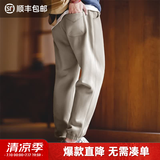 马登工装美式休闲Easypants加绒束脚卫裤运动保暖直筒休闲长裤子男冬 卡其色 【裤子男款秋冬加绒/防风裤男】 M