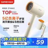 苏泊尔（SUPOR）5亿负离子护发电吹风机 可折叠大风力速干不伤发 智能控温家用学生宿舍风筒F844A 节日/生日礼物