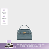 CHARLES&KEITH鳄鱼纹凯莉包手提斜挎婚包包女包生日礼物送女友CK2-50270880-1 Smoky Blue烟熏蓝（新色） S