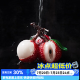 容山堂变色荔枝茶宠物茶盘摆件家用可养趣味功夫茶具配件 变色树脂茶宠摆件-大吉大荔