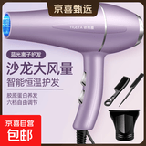 发廊大风吹风机家用大功率速干蓝光负离子电吹风机冷热风护发静音 【护发强风】优雅紫 送3