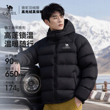 骆驼（CAMEL）户外羽绒服男女同款情侣加厚保暖面包服 A35WR28002 幻影黑 XL