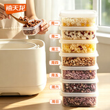 禧天龙冰箱保鲜盒食品级糙米饭分装盒杂粮饭密封盒蔬菜水果冷冻盒 6个