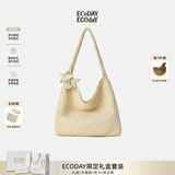 ECODAY包包女包2026新款原创设计经典编织包大容量托特包通勤包生日礼物