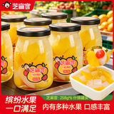 芝麻官糖水什锦罐头 休闲零食水果罐头 258g*6瓶