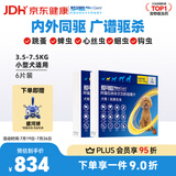 超可信（NexGard SPECTRA）狗狗进口驱虫药中小型犬S号体内外同驱去跳蚤蜱虫原研药6片装