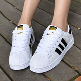 阿迪达斯（adidas）三叶草男鞋女鞋2026夏季新款情侣贝壳头运动时尚潮流休闲板鞋 金标贝壳头/白色时尚 44.5