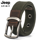 JEEP SPIRITJEEP吉普皮带男士帆布腰带韩版潮流时尚裤腰带耐磨耐穿品牌皮带