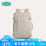 BAGSMART双肩包随行仓背包男士旅行出差大容量多功能商务通勤书包电脑包女 岩石白（标准版 适合1-3天差旅）