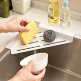 佳立方厨房洗碗水池三角沥水架水槽边洗碗布抹布拐角收纳架多功能置物架
