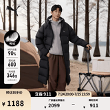 彪马（PUMA）600蓬90绒保暖长款鸭绒外套男女款冬季运动羽绒服 684116 黑色-01 2XL (190/108A)【偏大,建议拍小一码】