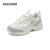 斯凯奇（Skechers）摩卡熊女鞋厚底老爹鞋学院风增高透气运动小白鞋150231