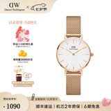 丹尼尔惠灵顿（DanielWellington）DW手表女 简约时尚欧美腕表石英女士手表 七夕礼物送女友 【霸榜热销】白盘玫瑰金钢带