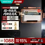 华帝（VATTI）超薄扁桶电热水器60升50升一级能效双胆节能速热镁棒免换出水断电防电墙双重安防i14241M国家补贴 50L 3200W 1-3人连续畅洗丨镁棒免换