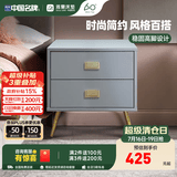 雅兰床头柜卧室储物柜置物简约床边柜收纳柜 （需自行安装柜脚/把手） 米洛Milo(灰色）