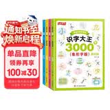 识字大王3000字（全4册)早教启蒙教材笔画+拼音+组词+插图+象形字版帮助孩子理解汉字适用于幼儿园中班大班学前班