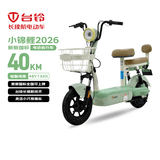 台铃电动自行车小锦鲤2026新国标电动车48V13AH铅酸电池长续航可上牌男女通勤代步上班电瓶车茵茵绿
